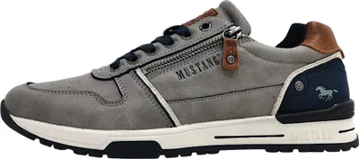 Image de Mustang : Chaussures pour hommes, lacets, style sportif, couleur grise, pour le quotidien