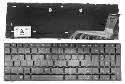 Obrázek produktu pro Klávesnice GERMAN Keyboard Black Frame kompatibilní pro LENOVO IdeaPad 110-17ACL (80UM)