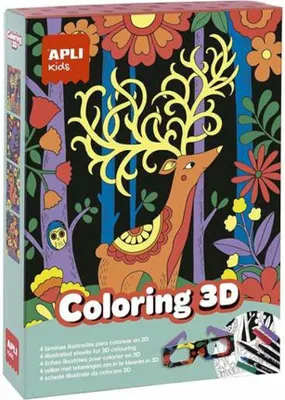 Obrázek produktu pro APLI Kids Coloring 3D, Sada pro omalovávání pro děti, 5 rok/roky, Vícebarevný