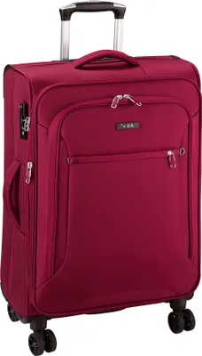 Produktbild von Mittelgroßer Trolley Stoffkoffer Reisegepäck 68 cm 2,9kg Leicht Rot Bowatex