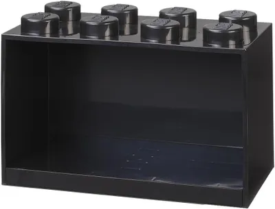 Obrázek produktu pro LEGO 41151733 LEGO BRICK SHELF 8 police na stavebnice, šířka: 318 mm, černá barva