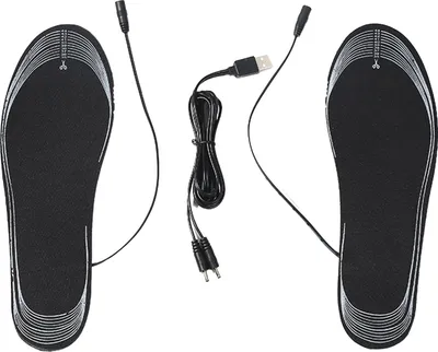 Image de Semelles chauffantes rechargeables par USB pour hommes et femmes, semelles intérieures légères pour l'hiver, tailles 5,5-9,5, idéales pour la course à pied, le cyclisme, la conduite