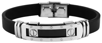 Produktbild von Akzent Armband aus Echtleder und Edelstahl