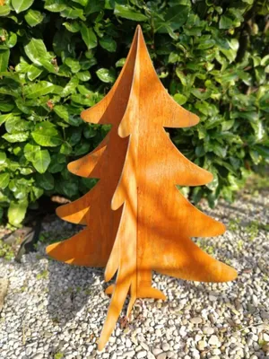 Produktbild von Edelrost Tannenbaum 3D, 4 mm Edelrost Tannenbaum 3D - 50 cm
