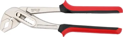Produktbild von Yato YT-2070, Nut- und Federzange, Kohlenstoffstahl, Polypropylen (PP), Thermoplastischer Gummi (TPR), Rot, 250 mm, 25,4 cm (10")