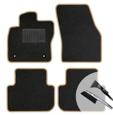 Produktbild von Velours Fußmatten Set Automatten BEIGE passend für: MG HS II 2024-