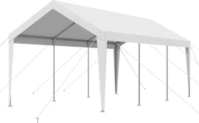 Obrázek produktu pro Přístřešek pro auto Carport 10 x 20 FT Odolný přenosný stan pro auto, bílý