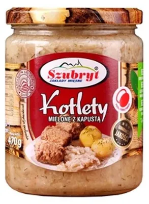 Obrázek produktu pro Mleté kotlety se zelím Szubryt 470 g