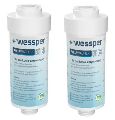 Produktbild von 2x Wessper Aqua Washer Wasserfilter für Waschmaschinen und Geschirrspülmaschinen