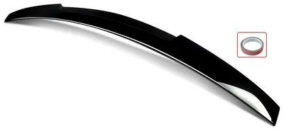 Image de Lèvre de spoiler, style M4, compatible avec Audi A4 S-Line B8 S4 RS4, noir brillant