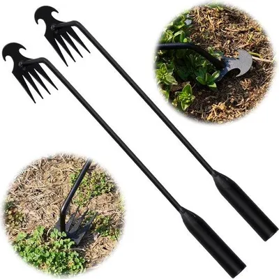 Productafbeelding van Famanu onkruidverwijderaar, 2 stuks, 40 cm - met ergonomische handgreep