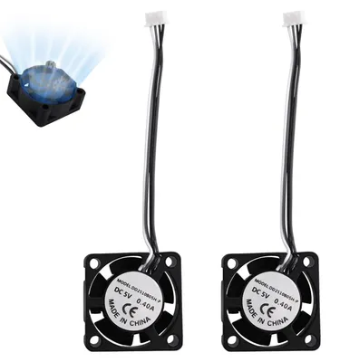 2x Hotend-Kühlventilator für X1/X1C 3D-Drucker, ABS, schwarz