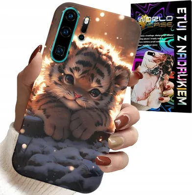 Obrázek produktu pro Pouzdro Pro Huawei P30 Pro - Pouzdro S Potiskem Roztomilého Tygra