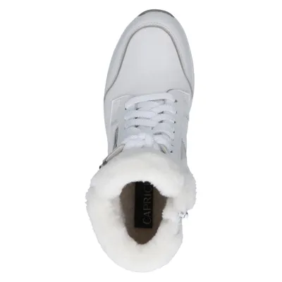 Produktbild von Caprice Damen Stiefelette Schnürboots Leder Zierreißverschluss 9-26105-43, Größe:38 EU, Farbe:Weiß