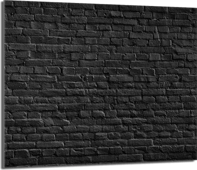 Obrázek produktu pro Krycí deska sporáku 60x52 keramický kryt varné desky splashback skleněná deska deco prkénko na krájení, cihlově černá
