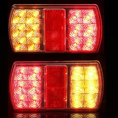 Obrázek produktu pro LED zadní světlo pro přívěs, 12 V, 4 funkce, vodotěsné
