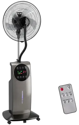 Obrázek produktu pro Stojanový ventilátor s rozprašovačem a dálkovým ovládáním, 3 rychlosti, nádrž 3,1 l