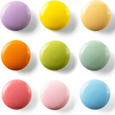 Produktbild von 16/9 Magnete, starke dekorative Magnete, 9 Farben, Neodym, für Kühlschrank, Whiteboard, Schließfächer