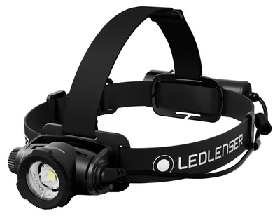 Produktbild von Ledlenser Stirnlampe H7R Schwarz, bis zu 1200lm, 350m Leuchtweite, 120h Laufzeit, IP67, Akku 21700 3.6V|4600mAh