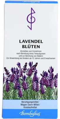 Produktbild von Bombastus Lavendelblüten zur Beruhigung, bei Verdauungsbeschwerden und als Badezusatz, 50 g Tee