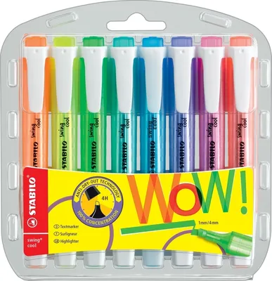 Produktbild von Textmarker swing cool Etui VE=5x8 Stück