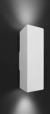Image de Applique murale up and down en plâtre Essa I, GU10 35W, blanc
