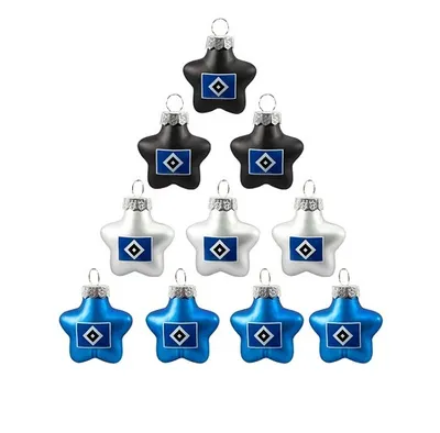 Produktbild von HSV Fanartikel HSV CHRISTBAUMKUGELN 10er Stern ohne