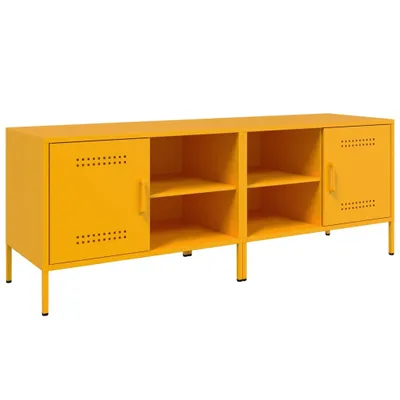 Obrázek produktu pro vidaXL TV skříňky 2 ks hořčicově žluté 68x39x50,5 cm ocelové