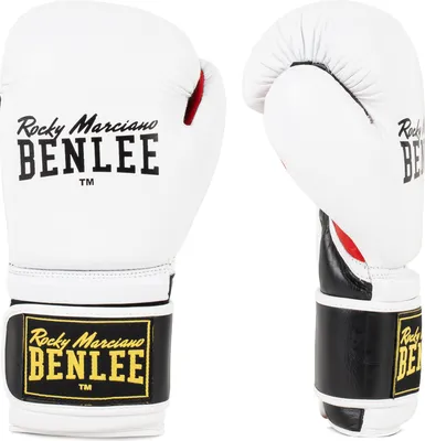 Obrázek produktu pro Kožené boxerské rukavice SUGAR DELUXE White 12 oz BENLEE
