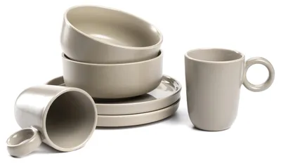 Produktbild von LEONARDO HOME Geschirrset ROMA 6-teilig - Frühstücks-Service für 2 Personen - je