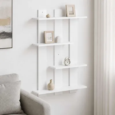 Produktbild von Möbel Wandregal Weiß 61 x 13,5 x 88 cm Holzwerkstoff - Wandregale &9827