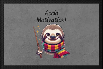 Produktbild von Accio Motivation Faultier Fußmatte - Lustiges Büro Geschenk