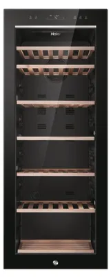 Produktbild von Haier Wine Bank 50 Serie 5 HWS84GA, Weinkühler mit Kompressor, Freistehend, 84 Flasche(n), G, Schwarz, Schwarz