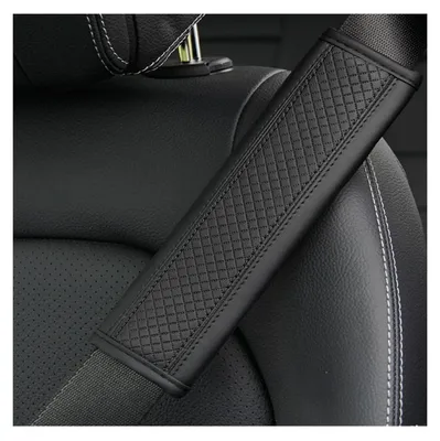 Immagine prodotto di 2 cuscini per sedili auto, neri, in ecopelle con imbottitura in spugna