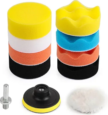 Immagine prodotto di Verk 11377 Set di spugne di lucidatura per trapano 80 mm