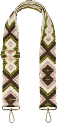 Produktbild von styleBREAKER Taschen Schulterriemen verstellbar mit buntem Ethno Muster, Wechsel Taschengurt, Karabiner, Handyband 02013024