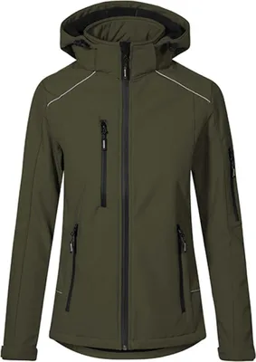 Produktbild von Promodoro 7865 | WomenŽs Warm Softshell Jacket Wasserdicht Winddicht - Farbe: Khaki - Größe: M