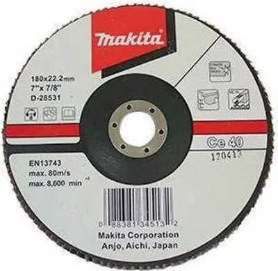 Zdjęcie produktu dla Tarcza listkowa D-28569 D.180mm ziarnistość 120F płaska