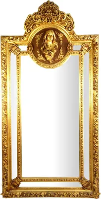 Obrázek produktu pro Statné barokní zrcadlo Casa Padrino Gold Maria Motif - barokní nábytek ve starobylém stylu