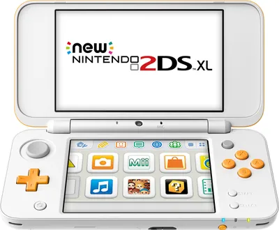 Produktbild von New Nintendo 2DS XL, Farbe Weiß/Orange
