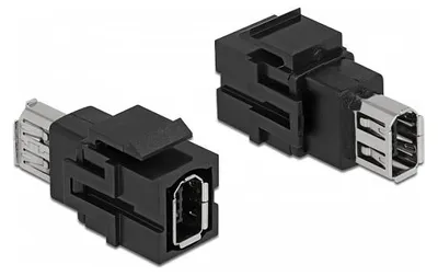 Image de Keystone Modul FireWire 6 Pin Buchse zu FireWire 6 Pin Buchse schwarz