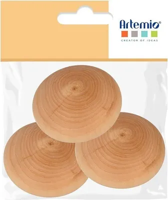 Produktbild von 3 Holzkiesel zum Anpassen von 7 cm
