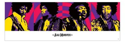 Zdjęcie produktu dla Jimi HENDRIX – Purple Haze – 30,5 x 91,11 cm – Plakat