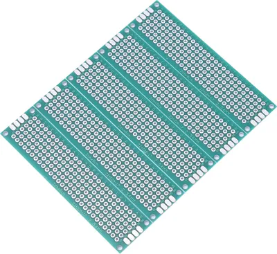 Zdjęcie produktu dla 10szt 2x8cm Dwustronna płytka prototypowa PCB Cynowana płytka uniwersalna