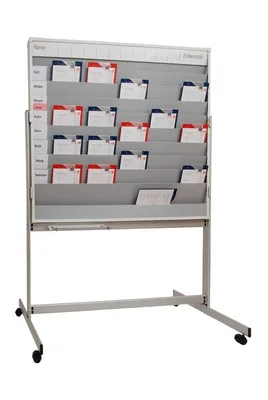 Produktbild von Planungstafel H1945xB1550mm 9 Schienen mobil