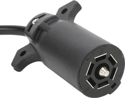 Produktbild von Anhängerstecker, Kunststoff-Autoanschluss Amerikanisches Fahrzeug 7-poliger Messerstecker zu Europäischem 13-poligem Rundstecker für Auto und Lkw