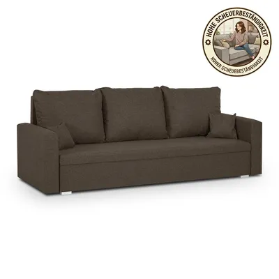 Produktbild von MONDO 3-Sitzer-Sofa mit Schlaffunktion - Cappuccino