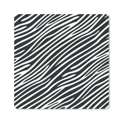 Produktbild von MuchoWow® Mauspad Mousepad Tiermuster - Zebra - Schwarz 30x30 cm - Mousepads - Maus Mat - Pad - Mausunterlage - Gaming