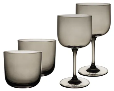 Produktbild von like. by Villeroy & Boch Like Glass Wein- und Wassergläser Set 4-teilig - Smoke