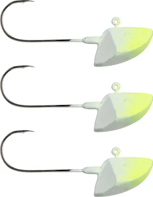 Produktbild von Spro Erie Jighead Gripper Jig 22 gelb/weiß - 3 Erie Jighaken, Größe:24g / Gr. 5/0